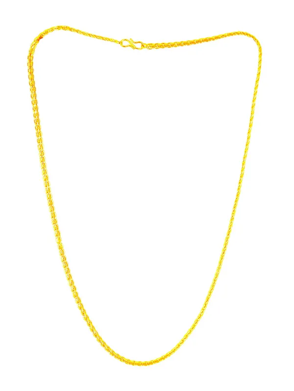 SHANKHRAJ_MALL_Classic_Gold-Plated_Chain_Necklace_for_Men_&_Women_|_Durable_Lobster_Clasp_(10074)