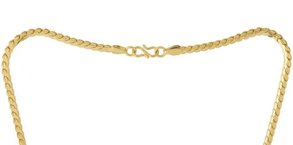 SHANKHRAJ_MALL_Classic_Gold-Plated_Chain_Necklace_for_Men_&_Women_|_Durable_Lobster_Clasp_(10075)