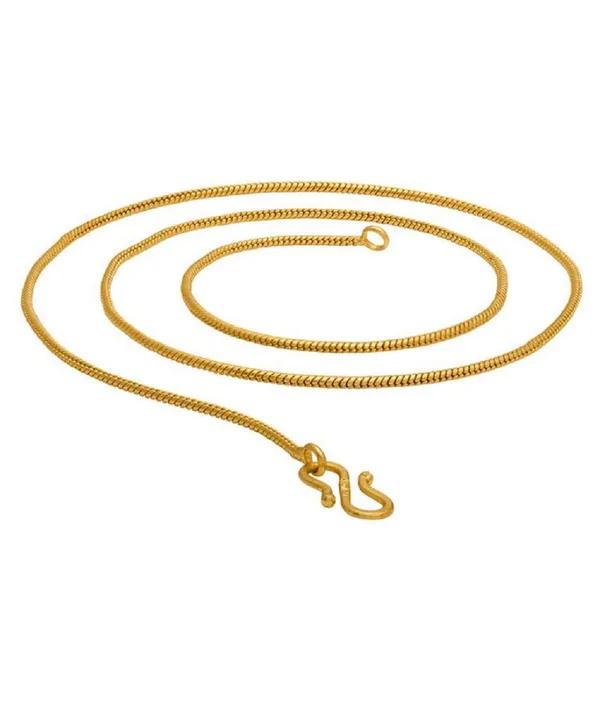 SHANKHRAJ_MALL_Classic_Gold-Plated_Chain_Necklace_for_Men_&_Women_|_Durable_Lobster_Clasp_(10017)