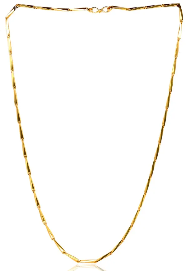 SHANKHRAJ_MALL_Classic_Gold-Plated_Chain_Necklace_for_Men_&_Women_|_Durable_Lobster_Clasp_(10054)