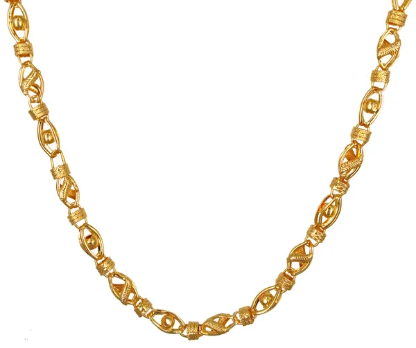 SHANKHRAJ_MALL_Gold_Plated_Men’s_Chain_Necklace_for_Boys_&_Men_|_Stylish_Heavy_Look_Chain_|_Multiple_Designs_&_Sizes_(100100)