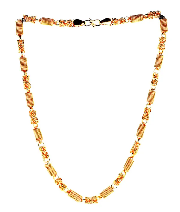 SHANKHRAJ_MALL_Gold_Plated_Men’s_Chain_Necklace_for_Boys_&_Men_|_Stylish_Heavy_Look_Chain_|_Multiple_Designs_&_Sizes_(1003)