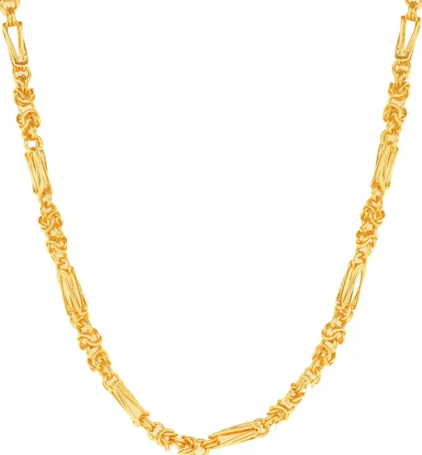 SHANKHRAJ_MALL_Gold_Plated_Men’s_Chain_Necklace_for_Boys_&_Men_|_Stylish_Heavy_Look_Chain_|_Multiple_Designs_&_Sizes_(1006)
