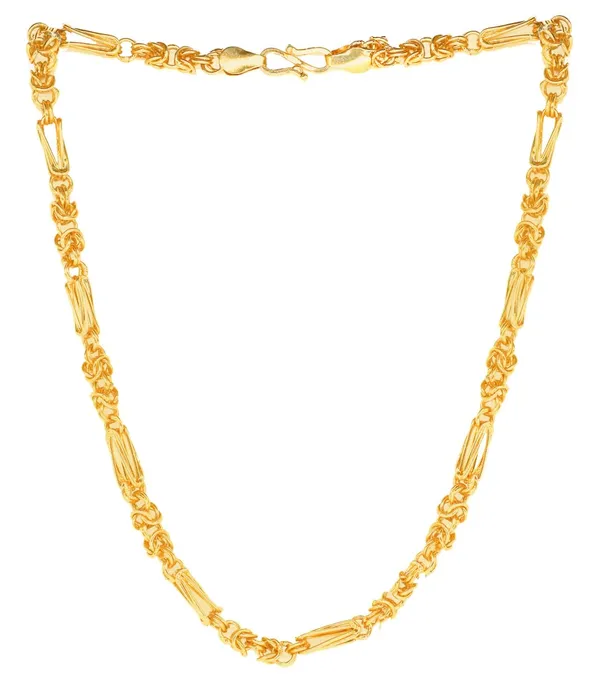 SHANKHRAJ_MALL_Gold_Plated_Men’s_Chain_Necklace_for_Boys_&_Men_|_Stylish_Heavy_Look_Chain_|_Multiple_Designs_&_Sizes_(1006)