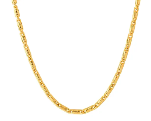 SHANKHRAJ_MALL_Classic_Gold-Plated_Chain_Necklace_for_Men_&_Women_|_Durable_Lobster_Clasp_(10012)