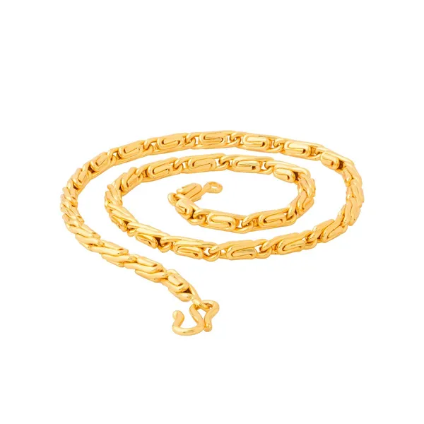 SHANKHRAJ_MALL_Classic_Gold-Plated_Chain_Necklace_for_Men_&_Women_|_Durable_Lobster_Clasp_(10012)