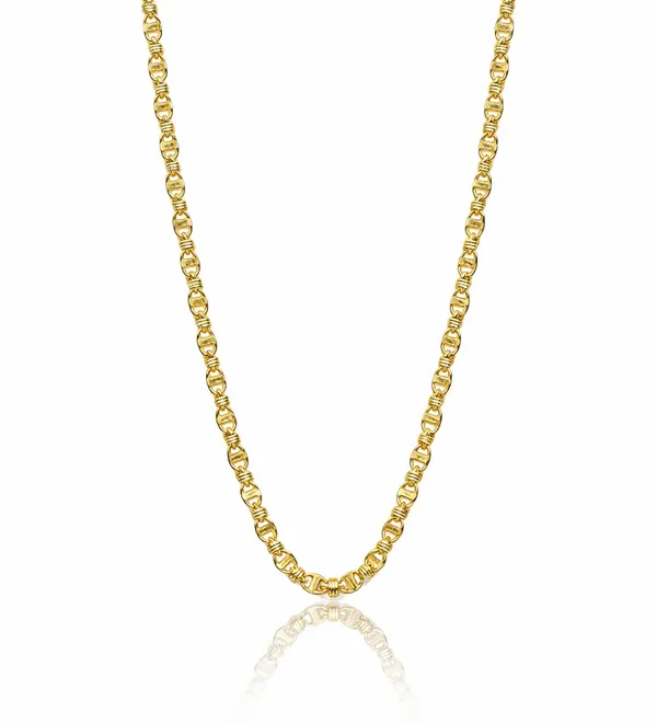 SHANKHRAJ_MALL_Gold-Tone_Chain_Necklace,_Mariner_Link_Style,_Lobster_Clasp,_Fashion_Jewellery