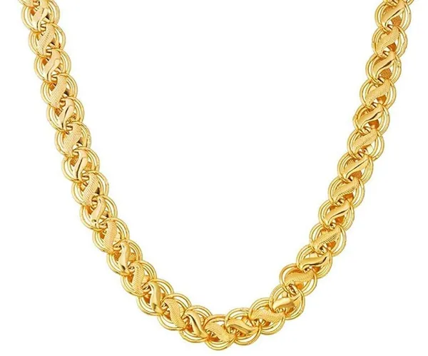 SHANKHRAJ_MALL_Gold_Plated_Men’s_Chain_Necklace_for_Boys_&_Men_|_Stylish_Heavy_Look_Chain_|_Multiple_Designs_&_Sizes_(1001)