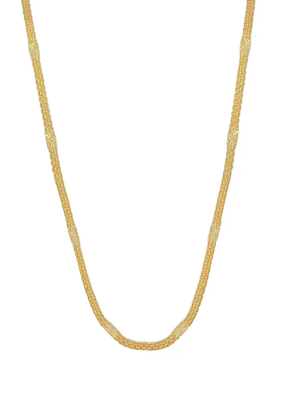 SHANKHRAJ_MALL_Classic_Gold-Plated_Chain_Necklace_for_Men_&_Women_|_Durable_Lobster_Clasp_(10050)