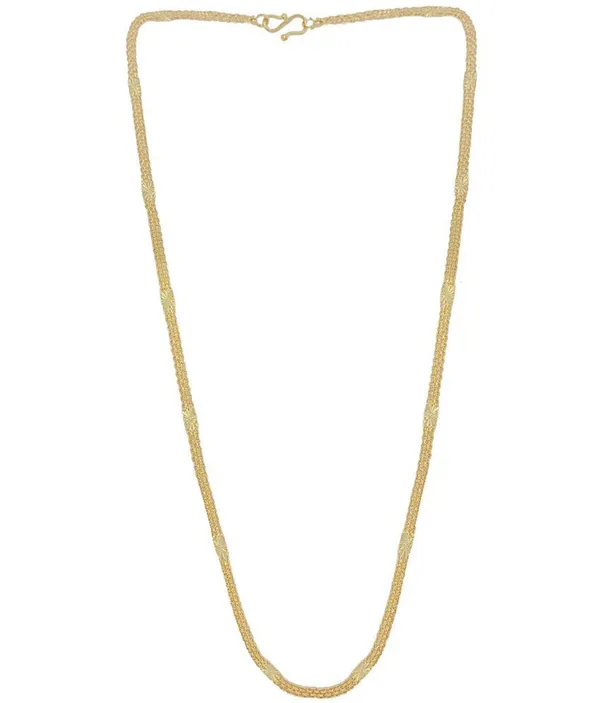 SHANKHRAJ_MALL_Classic_Gold-Plated_Chain_Necklace_for_Men_&_Women_|_Durable_Lobster_Clasp_(10050)