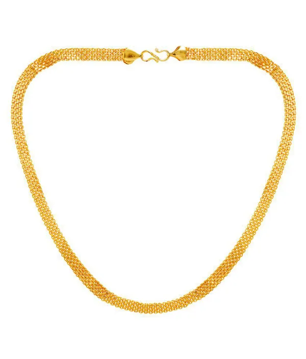 SHANKHRAJ_MALL_Classic_Gold-Plated_Chain_Necklace_for_Men_&_Women_|_Durable_Lobster_Clasp_(10057)
