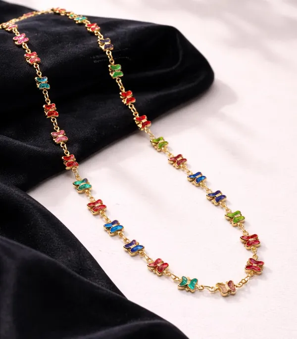 SHANKHRAJ_MALL_Multicolor_Crystal_Necklace_Set_for_Women_|_Gold_Plated_Stone_Chain_Jewellery_(A396)