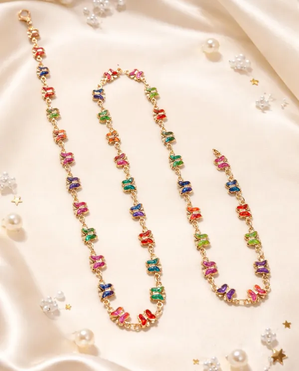 SHANKHRAJ_MALL_Multicolor_Crystal_Necklace_Set_for_Women_|_Gold_Plated_Stone_Chain_Jewellery_(A396)