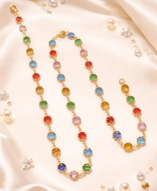 SHANKHRAJ_MALL_Multicolor_Crystal_Necklace_Set_for_Women_|_Gold_Plated_Stone_Chain_Jewellery_(A397)