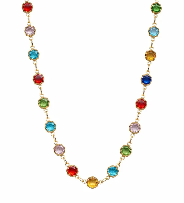 SHANKHRAJ_MALL_Multicolor_Crystal_Necklace_Set_for_Women_|_Gold_Plated_Stone_Chain_Jewellery_(A397)