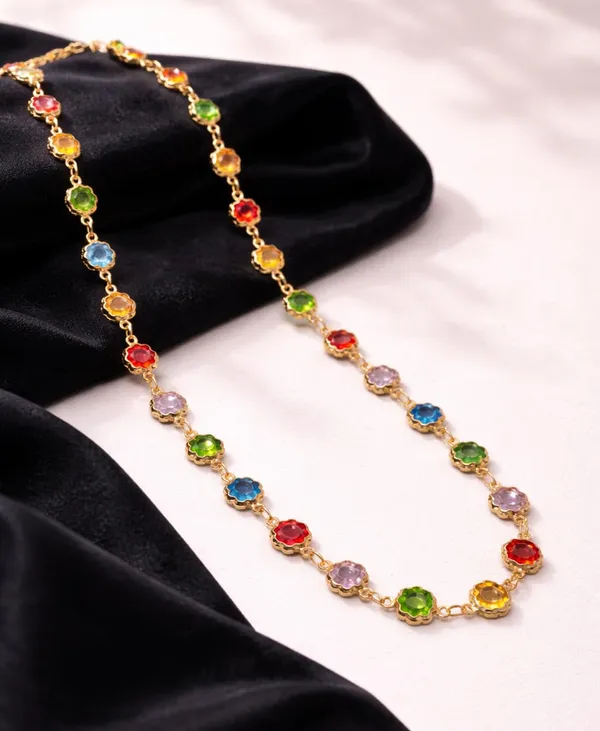 SHANKHRAJ_MALL_Multicolor_Crystal_Necklace_Set_for_Women_|_Gold_Plated_Stone_Chain_Jewellery_(A397)