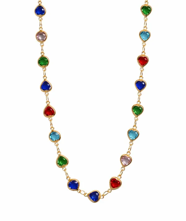 SHANKHRAJ_MALL_Multicolor_Crystal_Necklace_Set_for_Women_|_Gold_Plated_Stone_Chain_Jewellery_(A392)