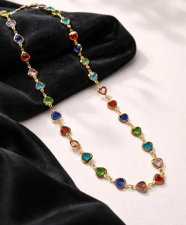 SHANKHRAJ_MALL_Multicolor_Crystal_Necklace_Set_for_Women_|_Gold_Plated_Stone_Chain_Jewellery_(A392)