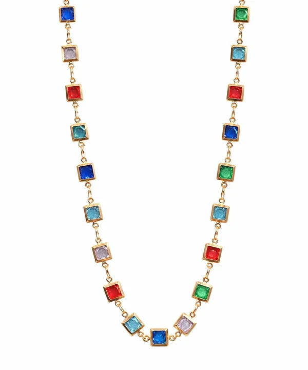 SHANKHRAJ_MALL_Multicolor_Crystal_Necklace_Set_for_Women_|_Gold_Plated_Stone_Chain_Jewellery_(A394)