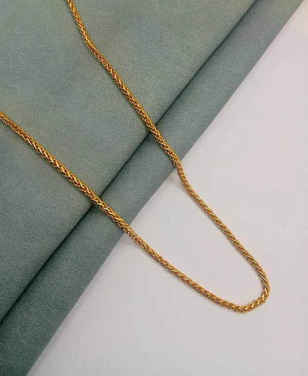 SHANKHRAJ_MALL_Classic_Gold-Plated_Chain_Necklace_for_Men_&_Women_|_Durable_Lobster_Clasp_(1009)