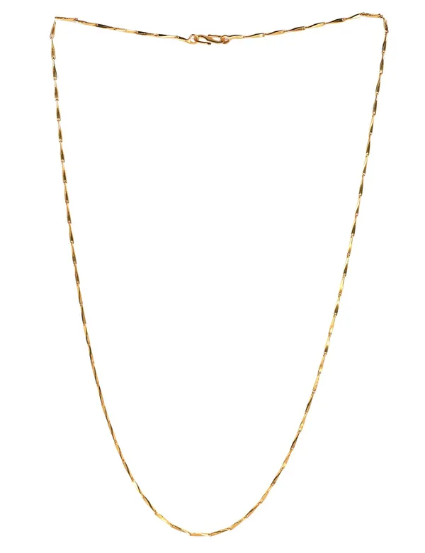 SHANKHRAJ_MALL_Classic_Gold-Plated_Chain_Necklace_for_Men_&_Women_|_Durable_Lobster_Clasp_(10055)