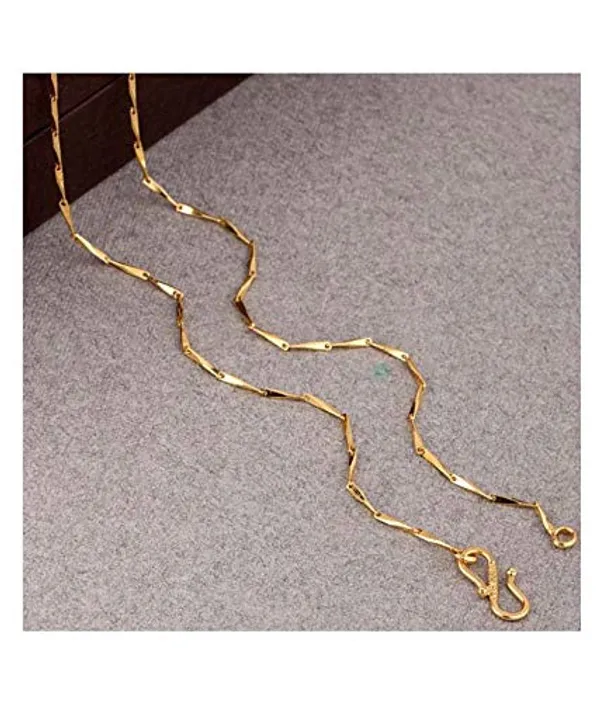 SHANKHRAJ_MALL_Classic_Gold-Plated_Chain_Necklace_for_Men_&_Women_|_Durable_Lobster_Clasp_(10055)