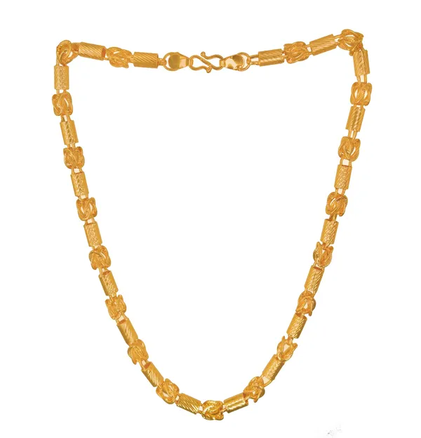 SHANKHRAJ_MALL_Gold_Plated_Men’s_Chain_Necklace_for_Boys_&_Men_|_Stylish_Heavy_Look_Chain_|_Multiple_Designs_&_Sizes_(100113)