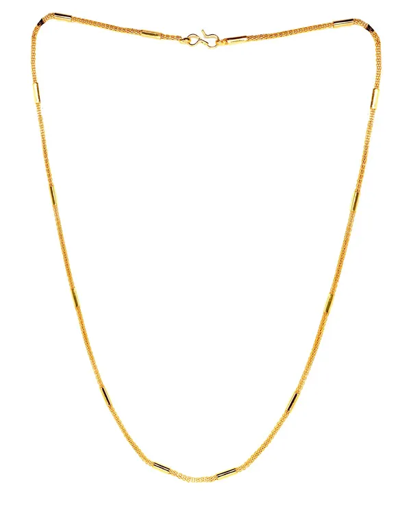 SHANKHRAJ_MALL_Classic_Gold-Plated_Chain_Necklace_for_Men_&_Women_|_Durable_Lobster_Clasp_(10056)