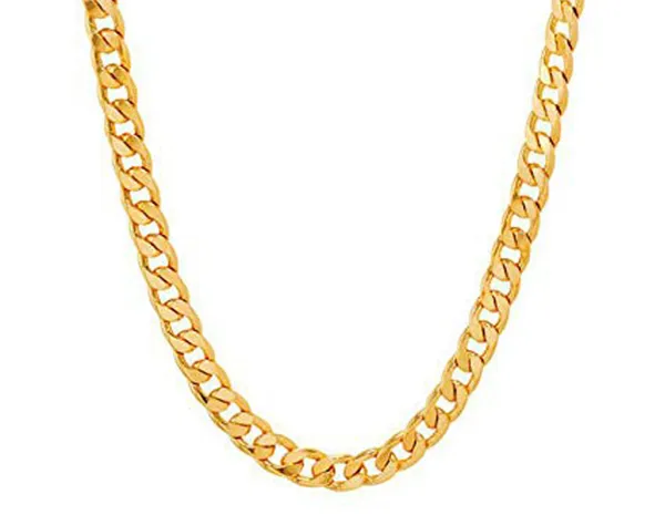 SHANKHRAJ_MALL_Classic_Gold-Plated_Chain_Necklace_for_Men_&_Women_|_Durable_Lobster_Clasp_(10020)