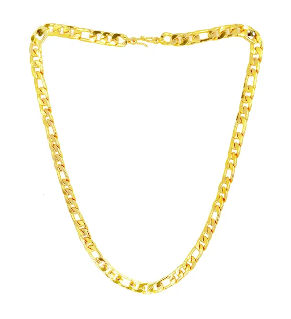 SHANKHRAJ_MALL_Classic_Gold-Plated_Chain_Necklace_for_Men_&_Women_|_Durable_Lobster_Clasp_(10022)