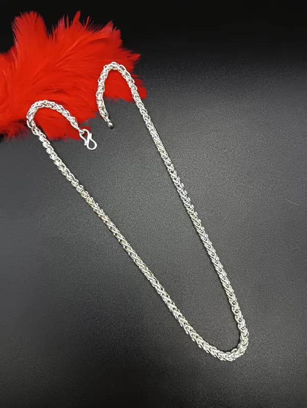 SHANKHRAJ_MALL_Men’s_Chrome_Finish_Figaro_Chain_Necklace_–_Durable_Metal,_Stylish_Jewelry_for_Men_&_Boys,_Non-Tarnish_&_Lightweight_Fashion_Accessory_(100362)