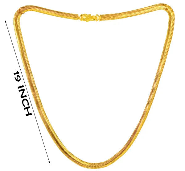 SHANKHRAJ_MALL_Classic_Gold-Plated_Chain_Necklace_for_Men_&_Women_|_Durable_Lobster_Clasp_(10010)