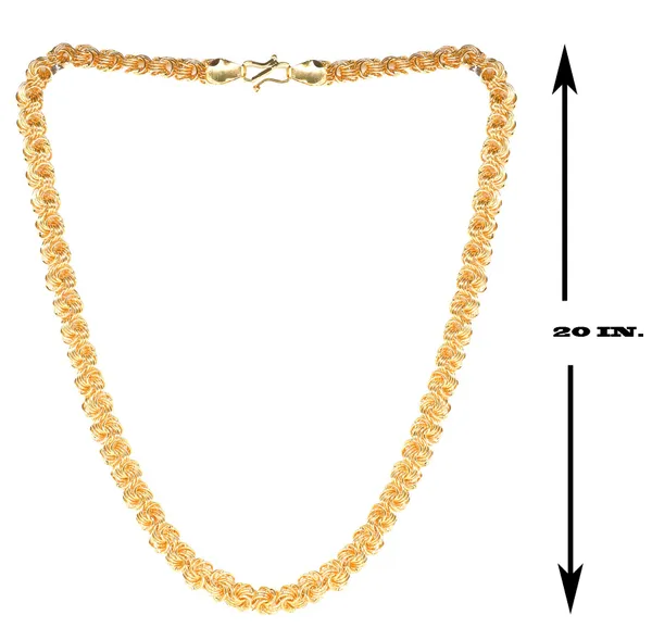 SHANKHRAJ_MALL_Gold_Plated_Men’s_Chain_Necklace_for_Boys_&_Men_|_Stylish_Heavy_Look_Chain_|_Multiple_Designs_&_Sizes_(10078)