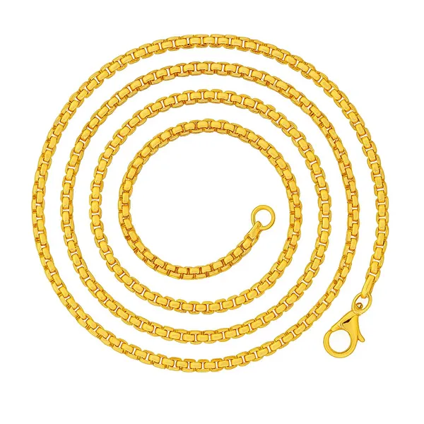 SHANKHRAJ_MALL_Classic_Gold-Plated_Box_Chain_Necklace_for_Men_&_Women_|_Durable_Lobster_Clasp