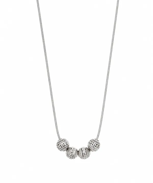 SHANKHRAJ_MALL_Silver_Plated_Beaded_Snake_Chain_Necklace_for_Women_|_Minimalist_Round_Bead_Pendant_Necklace_|_Fashion_Jewelry_for_Girls_&_Women
