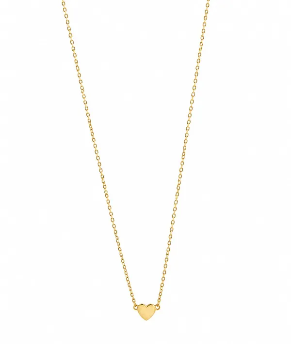 Gold_Plated_Heart_Pendant_Necklace_for_Women_&_Girls_|_Minimalist_Heart_Charm_Necklace_|_Lightweight_Chain_|_Fashion_Jewellery