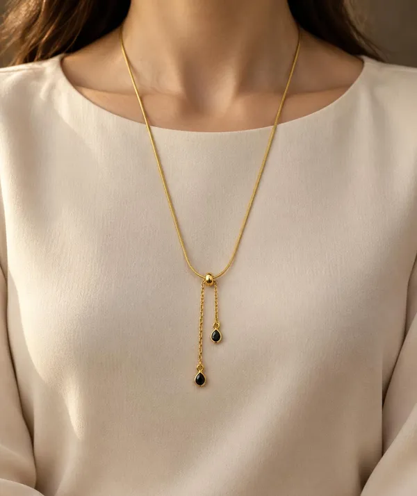 Gold_Tone_Adjustable_Drop_Pendant_Necklace_for_Women_&_Girls,_A698