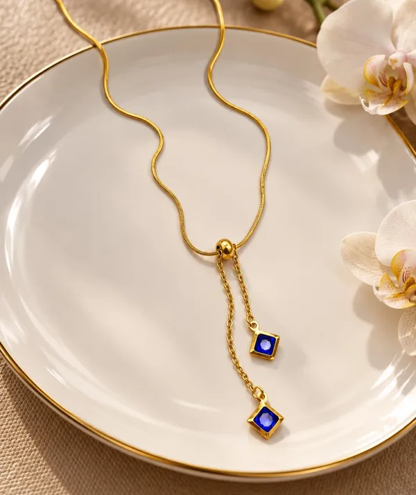 Gold_Tone_Adjustable_Drop_Pendant_Necklace_for_Women_&_Girls,_A696