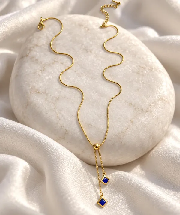 Gold_Tone_Adjustable_Drop_Pendant_Necklace_for_Women_&_Girls,_A696