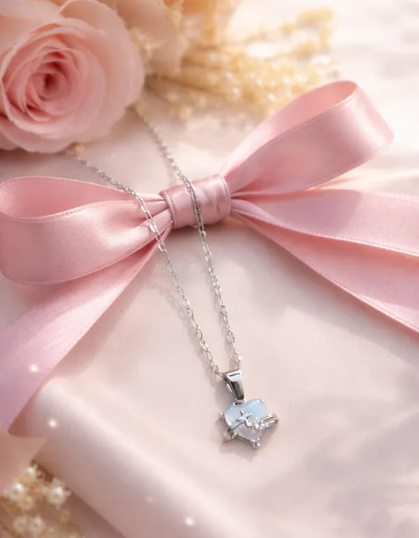 SHANKHRAJ_MALL_Silver_Pendant_Necklace_with_Stone,_Swan_Design,_Chain_Included_(A432)