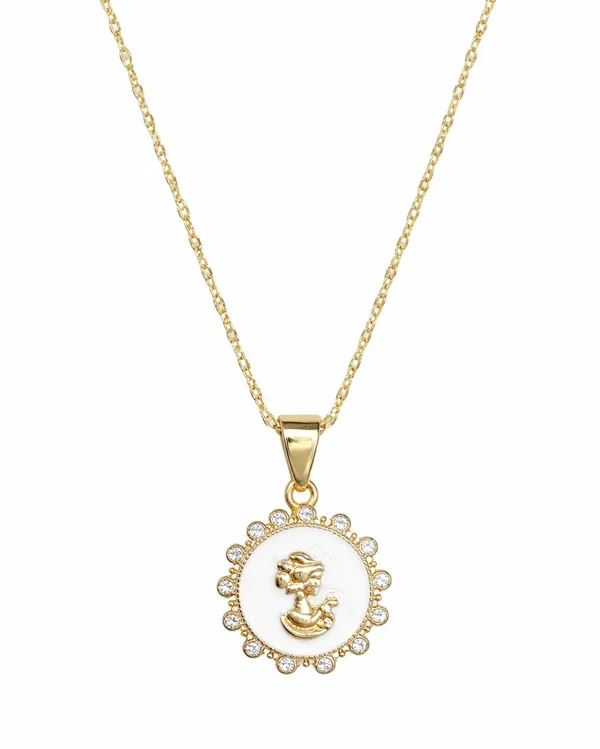 SHANKHRAJ_MALL_Silver_Pendant_Necklace_with_Stone,_Swan_Design,_Chain_Included_(A434)