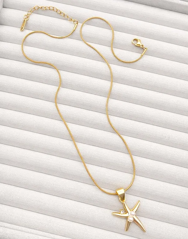 SHANKHRAJ_MALL_Silver_Pendant_Necklace_with_Stone,_Swan_Design,_Chain_Included_(A517)