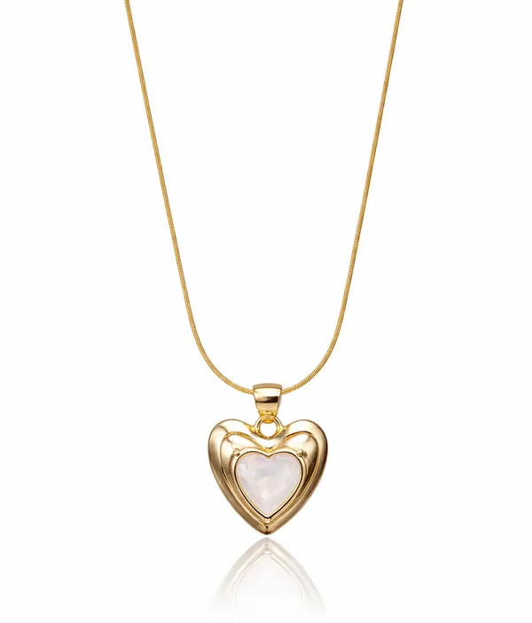 SHANKHRAJ_MALL_Silver_Pendant_Necklace_with_Stone,_Swan_Design,_Chain_Included_(A518)