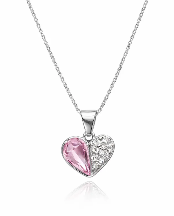 SHANKHRAJ_MALL_Silver_Pendant_Necklace_with_Stone,_Swan_Design,_Chain_Included_(A522)