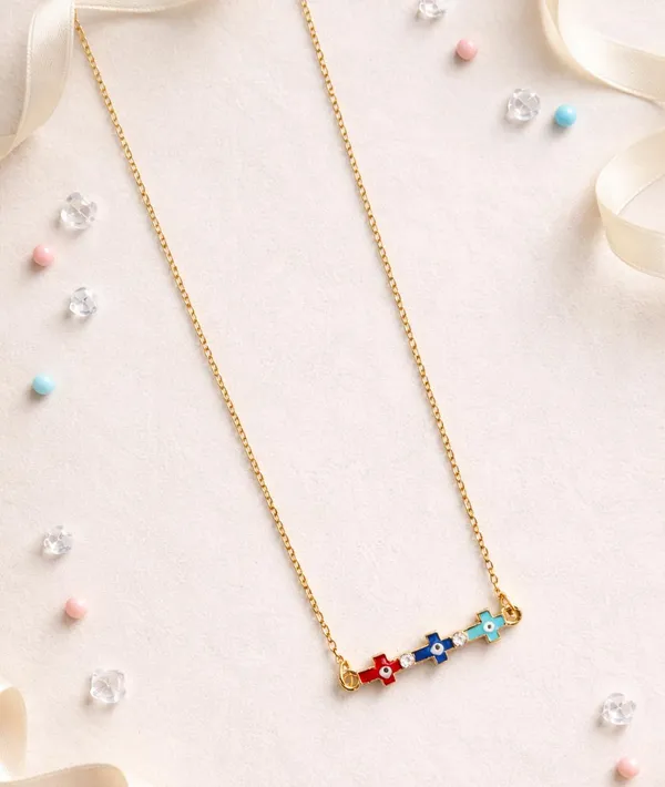 SHANKHRAJ_MALL_Silver_Pendant_Necklace_with_Stone,_Swan_Design,_Chain_Included_(A529)