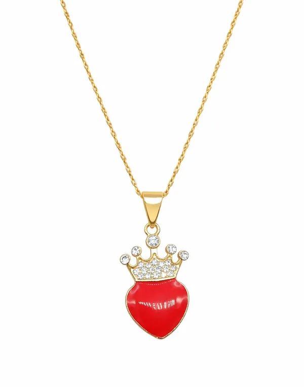 SHANKHRAJ_MALL_Silver_Pendant_Necklace_with_Stone,_Swan_Design,_Chain_Included_(A437)