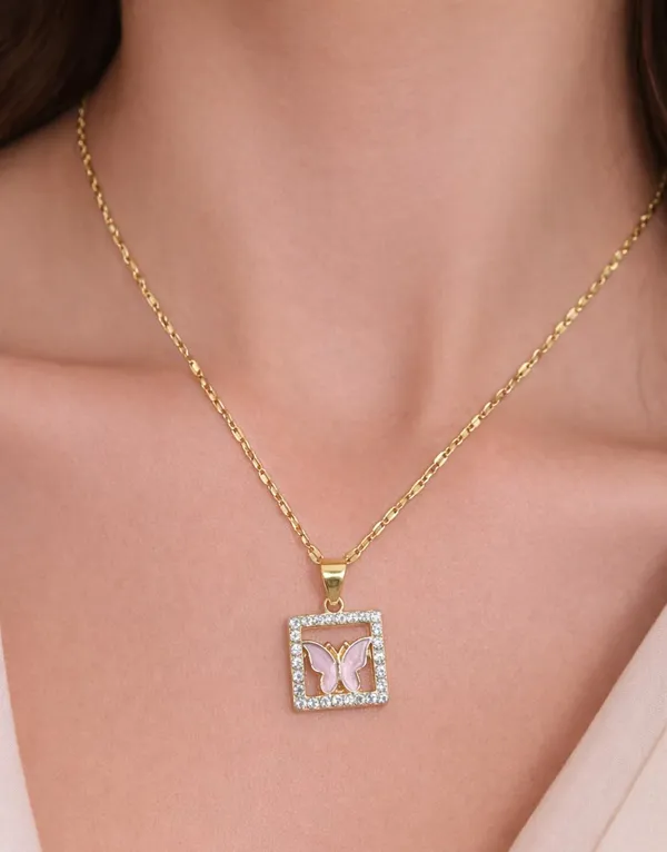 SHANKHRAJ_MALL_Silver_Pendant_Necklace_with_Stone,_Swan_Design,_Chain_Included_(A450)