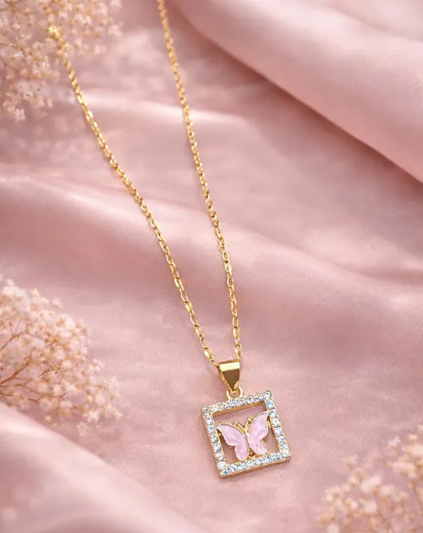 SHANKHRAJ_MALL_Silver_Pendant_Necklace_with_Stone,_Swan_Design,_Chain_Included_(A450)