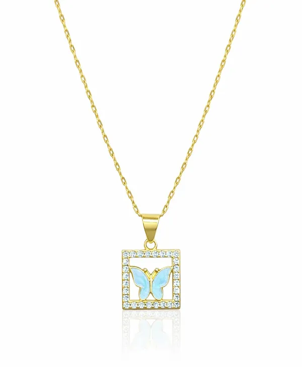 SHANKHRAJ_MALL_Silver_Pendant_Necklace_with_Stone,_Swan_Design,_Chain_Included_(A451)