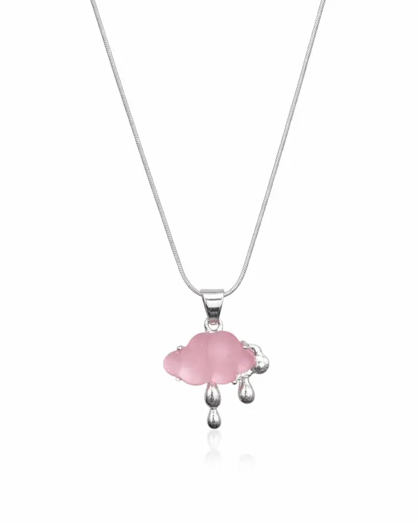 SHANKHRAJ_MALL_Silver_Pendant_Necklace_with_Stone,_Swan_Design,_Chain_Included_(A452)